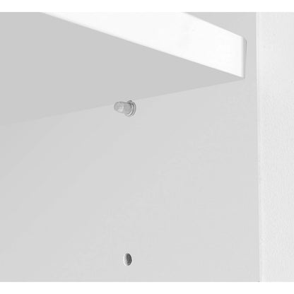 Large Spaces Shoe Cabinet High Glossy White Color with Led Light have moveable Shelves