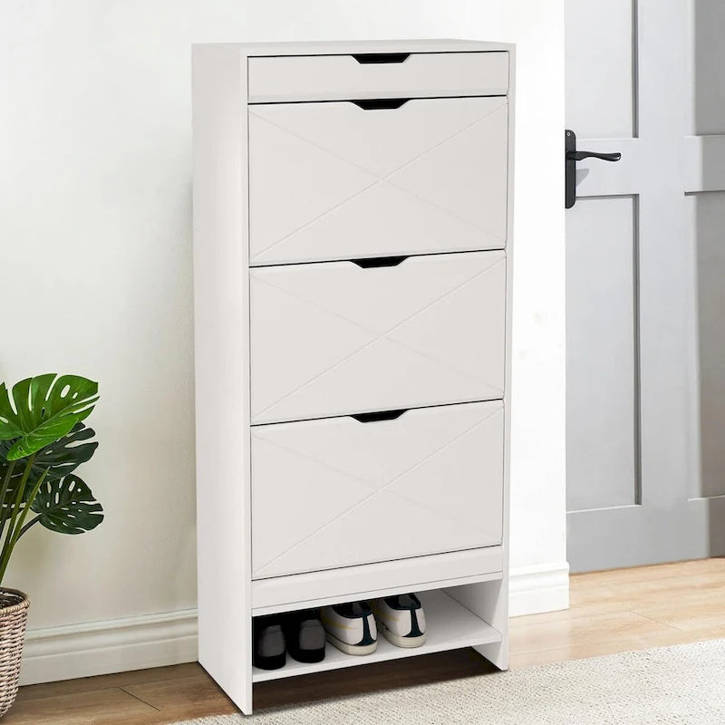 Stylish Minimalist Freestanding Shoe Storage Cabinet