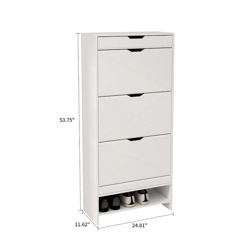 Stylish Minimalist Freestanding Shoe Storage Cabinet