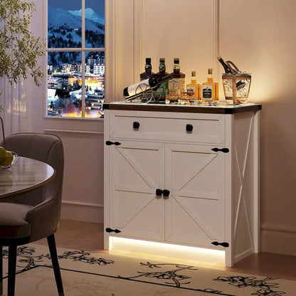 31.5 Wide Sideboard With Led Light - N/A