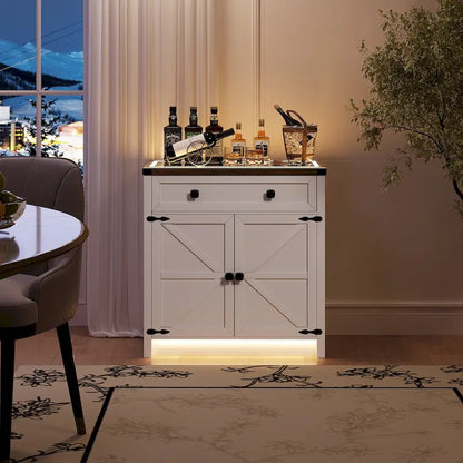 31.5 Wide Sideboard With Led Light - N/A
