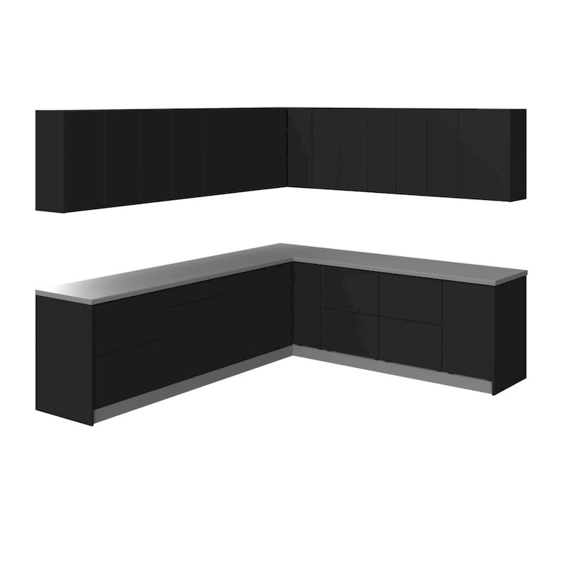 Kitchen Modern Collection Black Color Base Size 10x8,5Ft Wide - 102x120