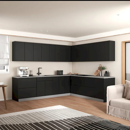 Kitchen Modern Collection Black Color Base Size 10x8,5Ft Wide - 102x120