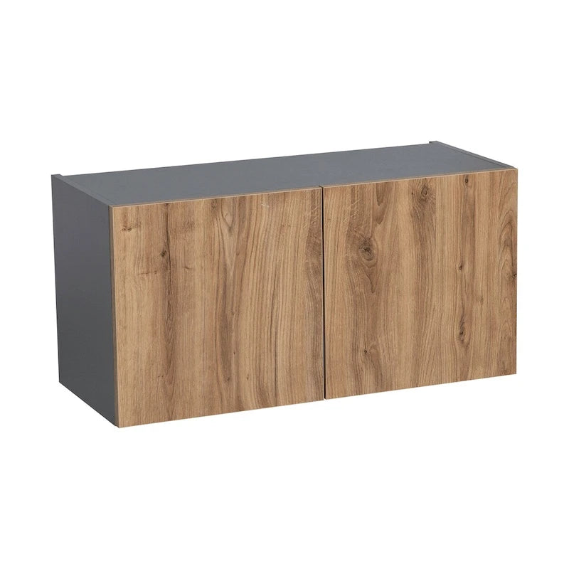 24 x 18 Wall Cabinet-Double Door-Grey - 24 x 18 x 12