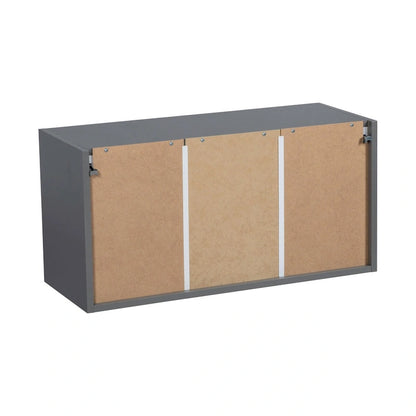 24 x 18 Wall Cabinet-Double Door-Grey - 24 x 18 x 12