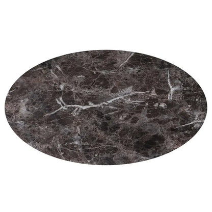 Black Marble Bakers Rack - Microwave Stand for Kitchen with Wine Bottle Capacity & Hooks -Black