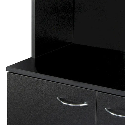 70.87 Tall Wardrobe& Kitchen Cabinet, with 6-Doors, 1-Open Shelves and 1-Drawer for bedroom