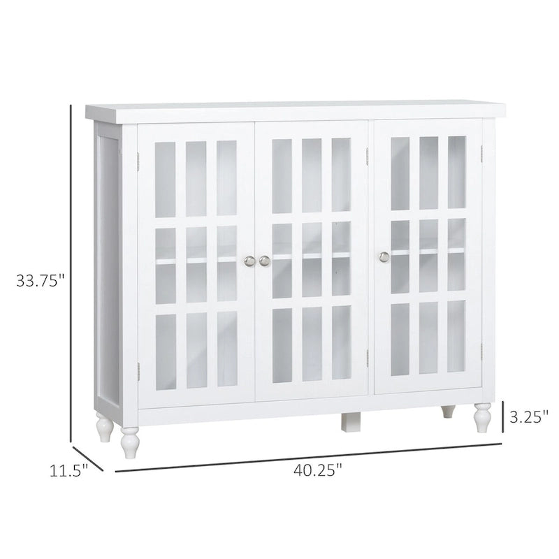 69 Tall Storage Cabinet with Movable Storage Shelves, Modern Style Pantry Cupboard Cabinet with Soft Close Doors, Coffee