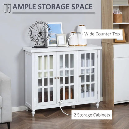 69 Tall Storage Cabinet with Movable Storage Shelves, Modern Style Pantry Cupboard Cabinet with Soft Close Doors, Coffee
