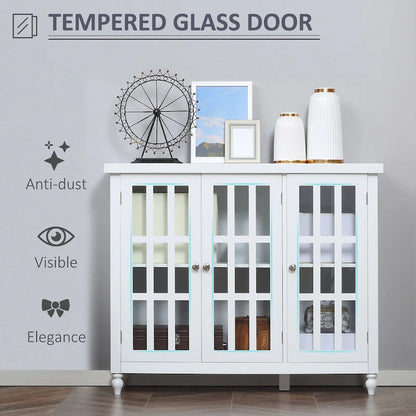 69 Tall Storage Cabinet with Movable Storage Shelves, Modern Style Pantry Cupboard Cabinet with Soft Close Doors, Coffee