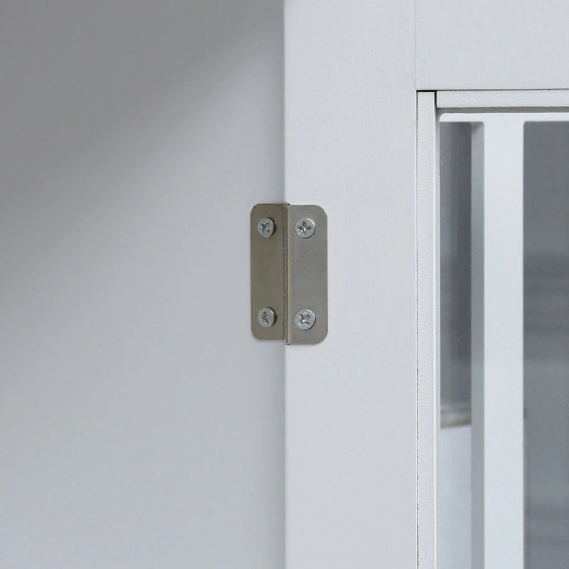 69 Tall Storage Cabinet with Movable Storage Shelves, Modern Style Pantry Cupboard Cabinet with Soft Close Doors, Coffee