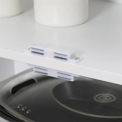 Freestanding Kitchen Pantry, 6-tier Shelving with 2 Adjustable Shelves