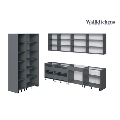 Kitchen Oasis Collection White Matte Color Base Size 10Ft Wide - 123x50