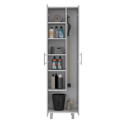 Cleaning Cabinet, Double Door Cabinet, Four Legs, Five Shelves