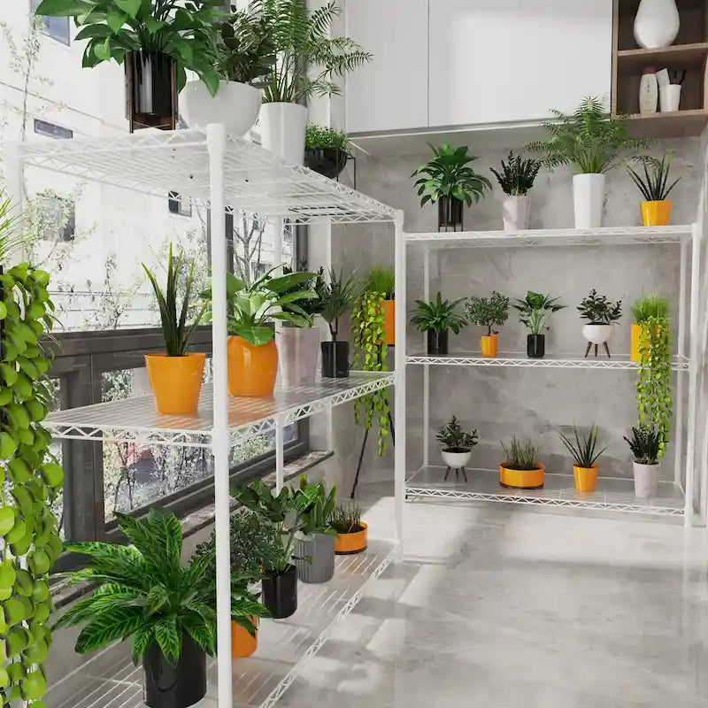 3 Tier Wire Shelving Unit, 1050 LBS NSF Height Adjustable Garage Storage Shelves, Heavy Duty Storage Wire Rack Metal Shelves