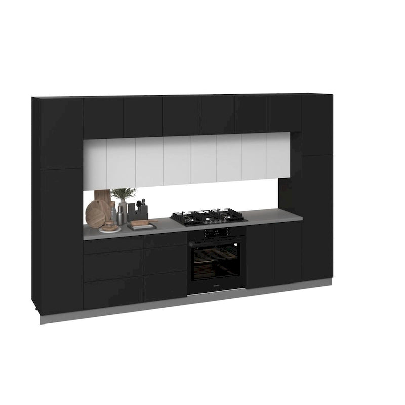 Kitchen Luxe Collection Black Color Base Size 12Ft Wide - 143x24