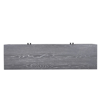 4-door Retro Sideboard with Adjustable Shelves