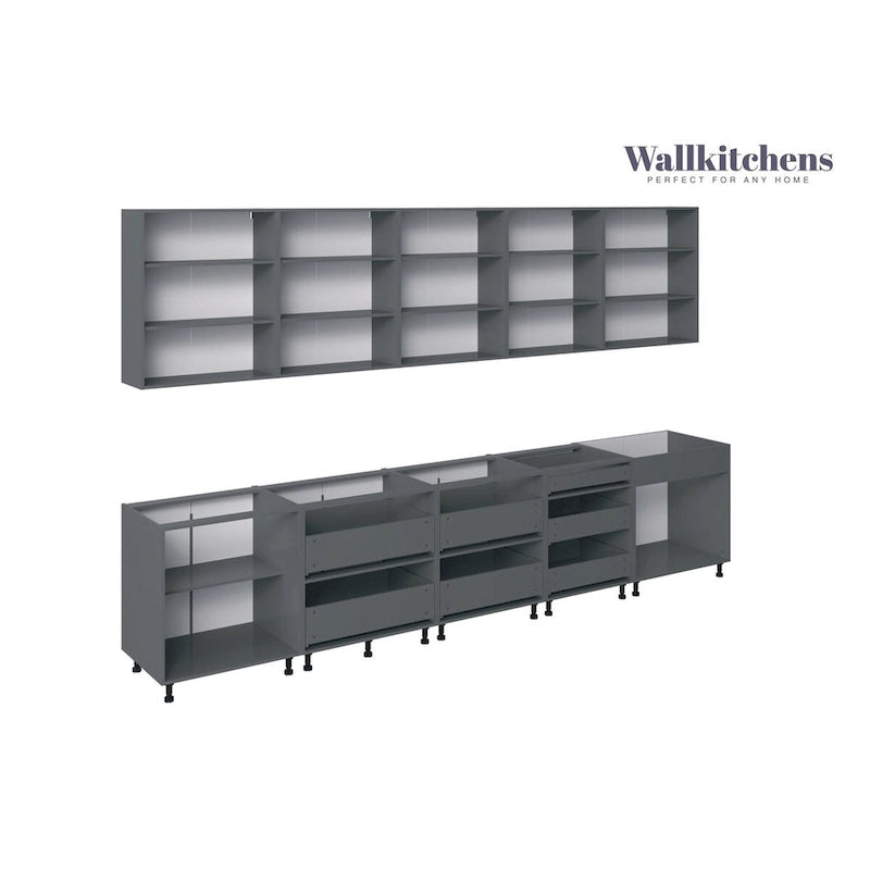 Kitchen Signature Collection White Gloss Color Base Size 13Ft Wide - 153x24