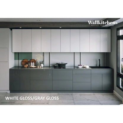 Engineered Wood Kitchen Signature Collection Gray Color Base Size 13Ft Wide - 153x24 Cabinet - image 7