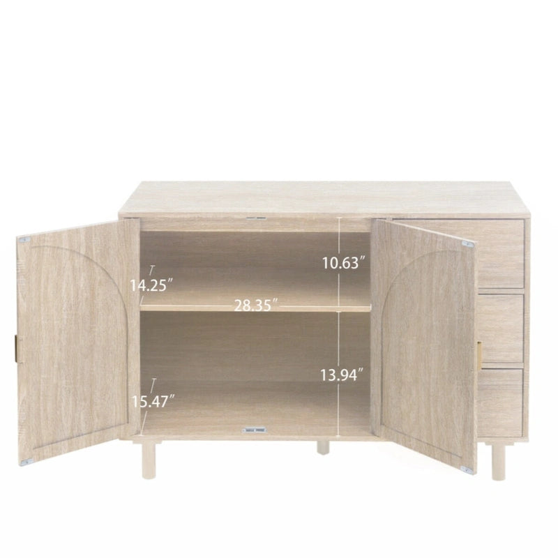 2 Door 3 Drawer Cabinet, Suitable for Bedroom, Living Room