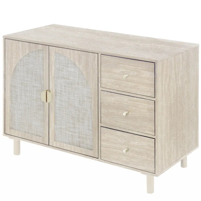 2 Door 3 Drawer Cabinet, Suitable for Bedroom, Living Room