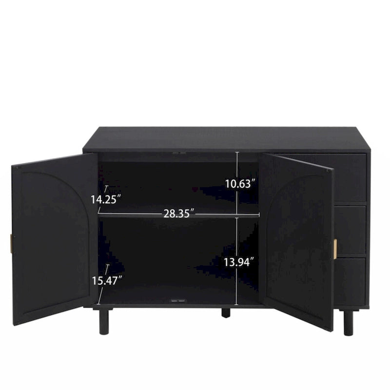 2 Door 3 Drawer Cabinet, Suitable for Bedroom, Living Room