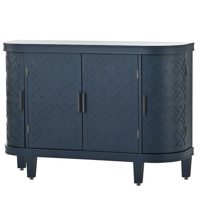 33.50 in. H Storage Cabinet with Antique Pattern Doors