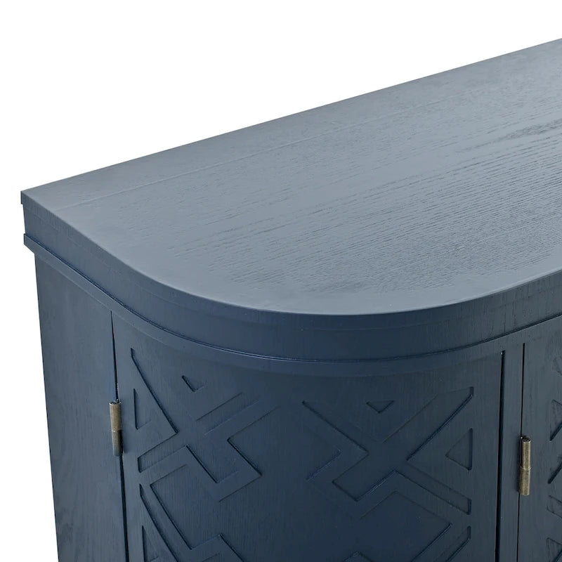 33.50 in. H Storage Cabinet with Antique Pattern Doors