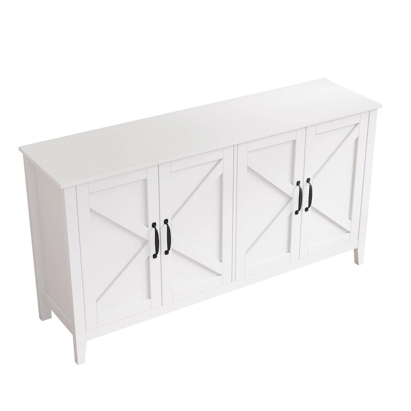 Storage Sideboard Cabinet with 4 Doors and 4 Shelgves