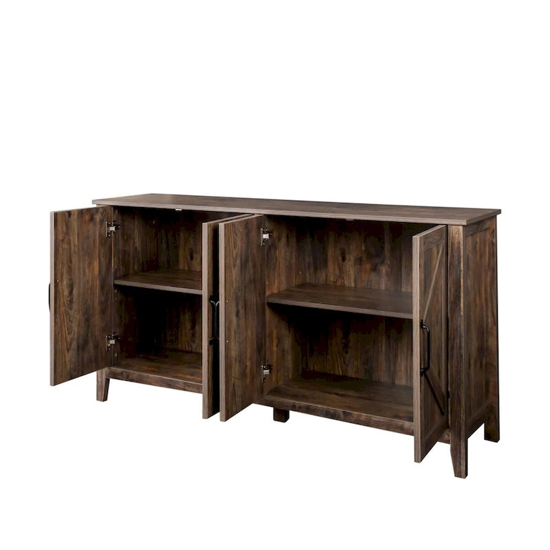 Storage Sideboard Cabinet with 4 Doors and 4 Shelgves