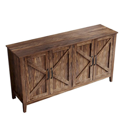 Storage Sideboard Cabinet with 4 Doors and 4 Shelgves