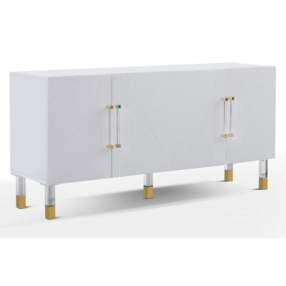 Engineered Wood Master Furniture Lawson 64 Sideboard with Acrylic Legs