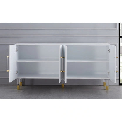 Engineered Wood Master Furniture Lawson 64 Sideboard with Acrylic Legs - image 4
