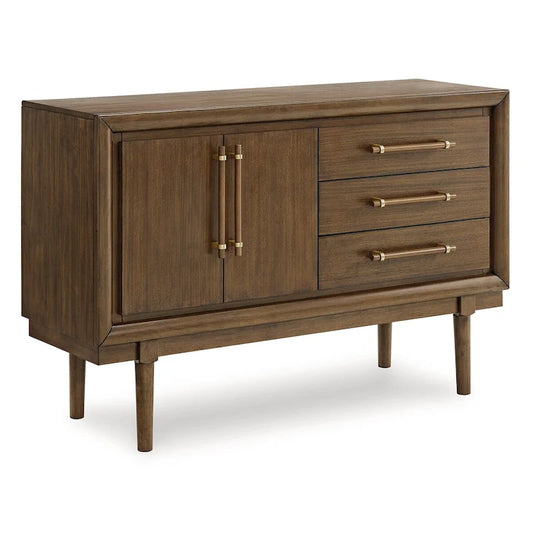 Engineered Wood by Lyncott Brown Dining Server - 56.13 W x 18 D x 36.25 H Cabinet - image 1
