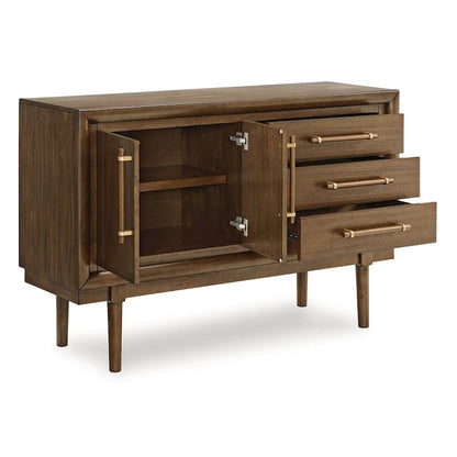Engineered Wood by Lyncott Brown Dining Server - 56.13 W x 18 D x 36.25 H Cabinet - image 2
