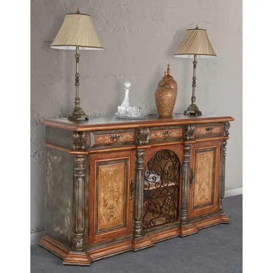 Peruvian Iron Scroll Buffet