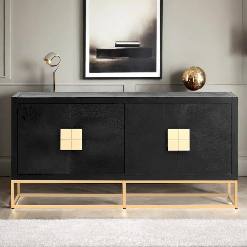 Light Luxury Designed Cabinet with Unique Support Legs and Adjustable Shelves, Suitable for Living Rooms, Corridors