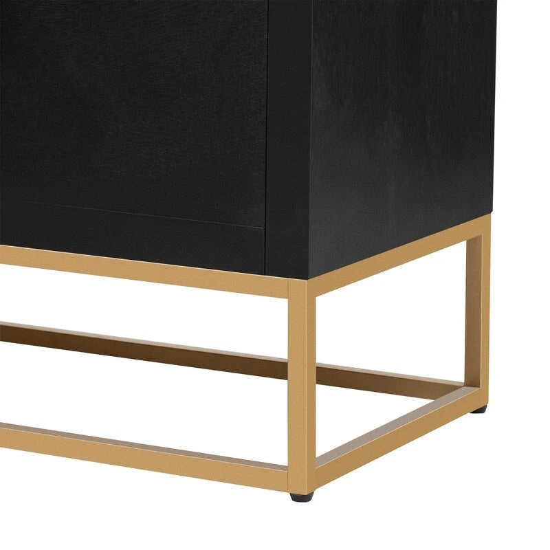 Light Luxury Designed Cabinet with Unique Support Legs and Adjustable Shelves, Suitable for Living Rooms, Corridors