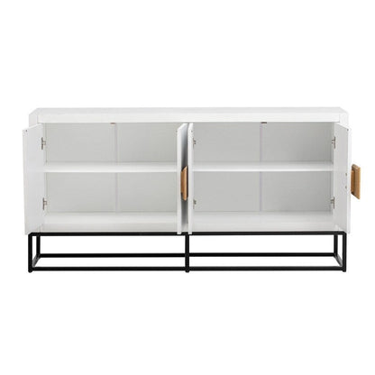 Light Luxury Designed Cabinet with Unique Support Legs and Adjustable Shelves, Suitable for Living Rooms, Corridors