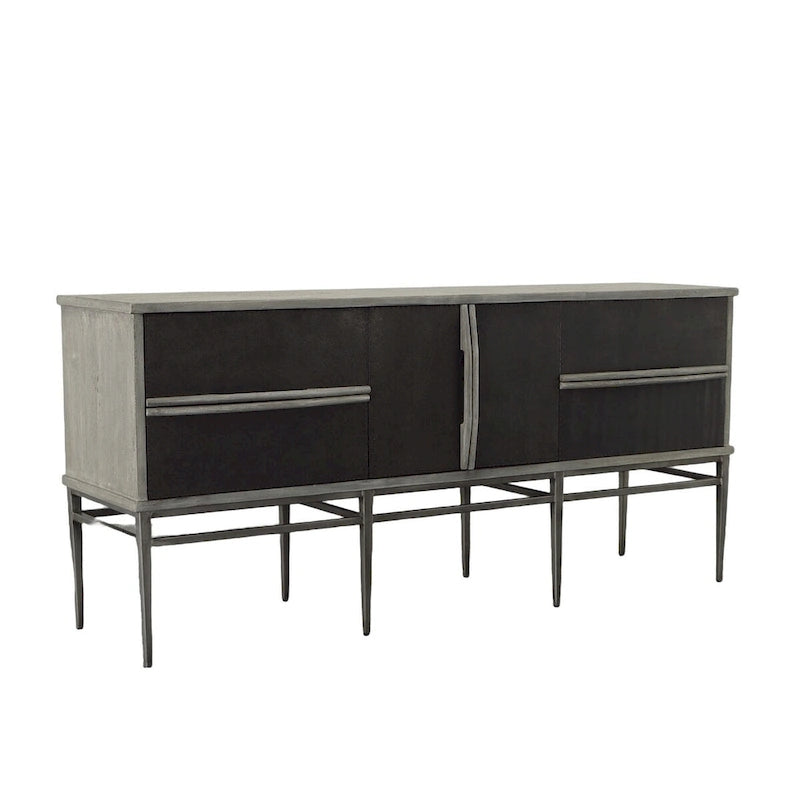 Metal Hewitt 4-drawer Server Sideboard 74 in - image 1