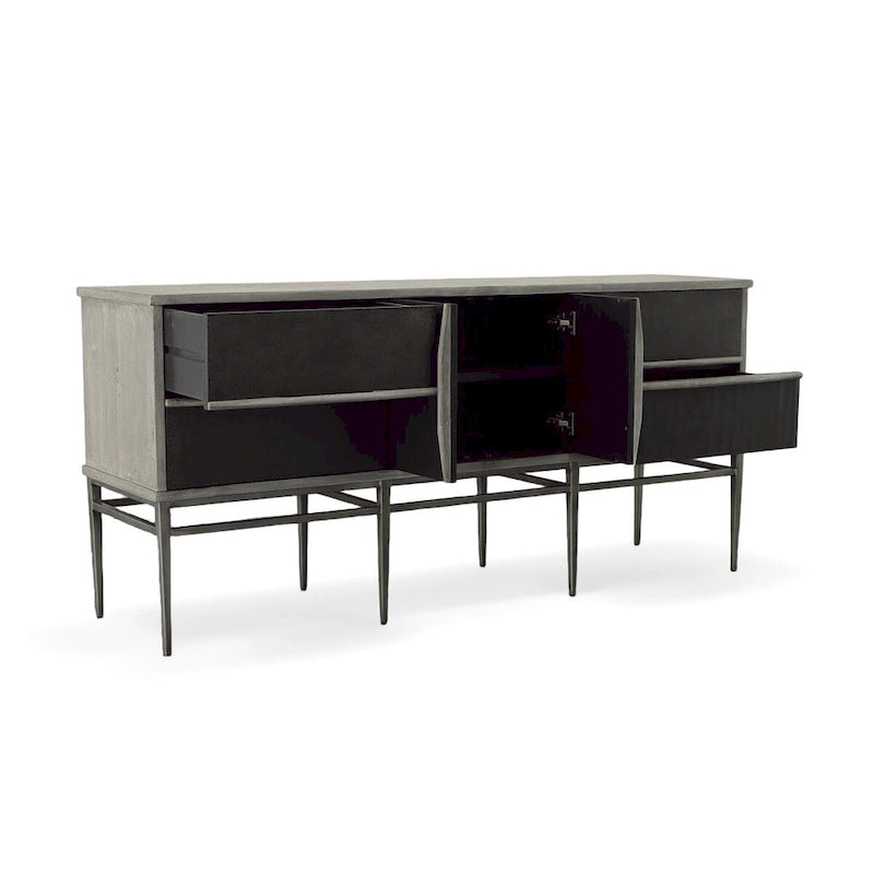 Metal Hewitt 4-drawer Server Sideboard 74 in - image 5