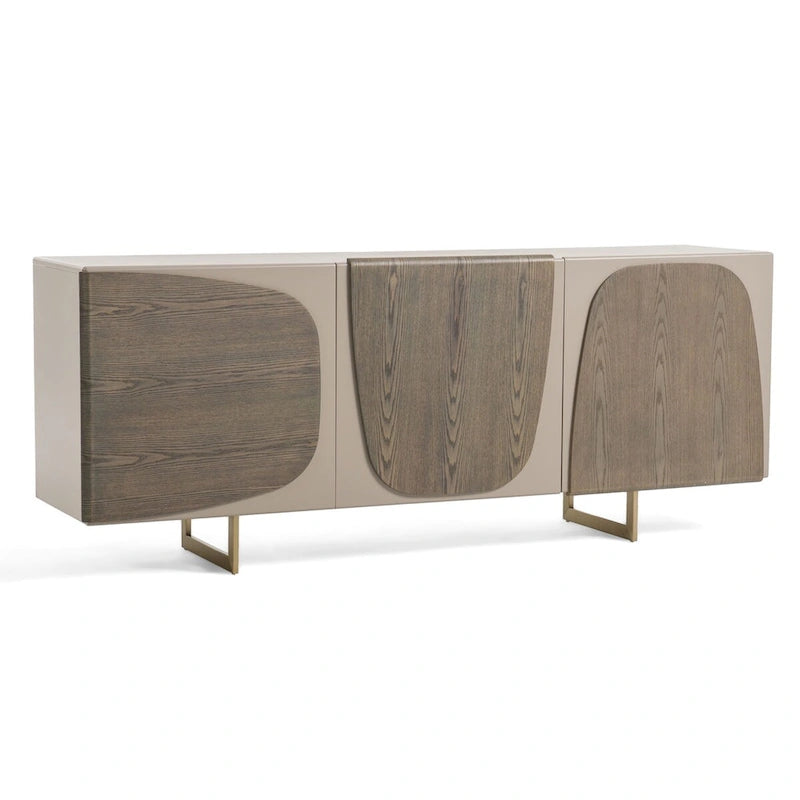 Wood Modrest Wynetta Modern Grey Ash Buffet Cabinet - image 3
