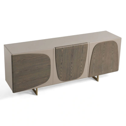 Wood Modrest Wynetta Modern Grey Ash Buffet Cabinet - image 4