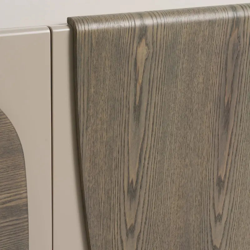Wood Modrest Wynetta Modern Grey Ash Buffet Cabinet - image 7
