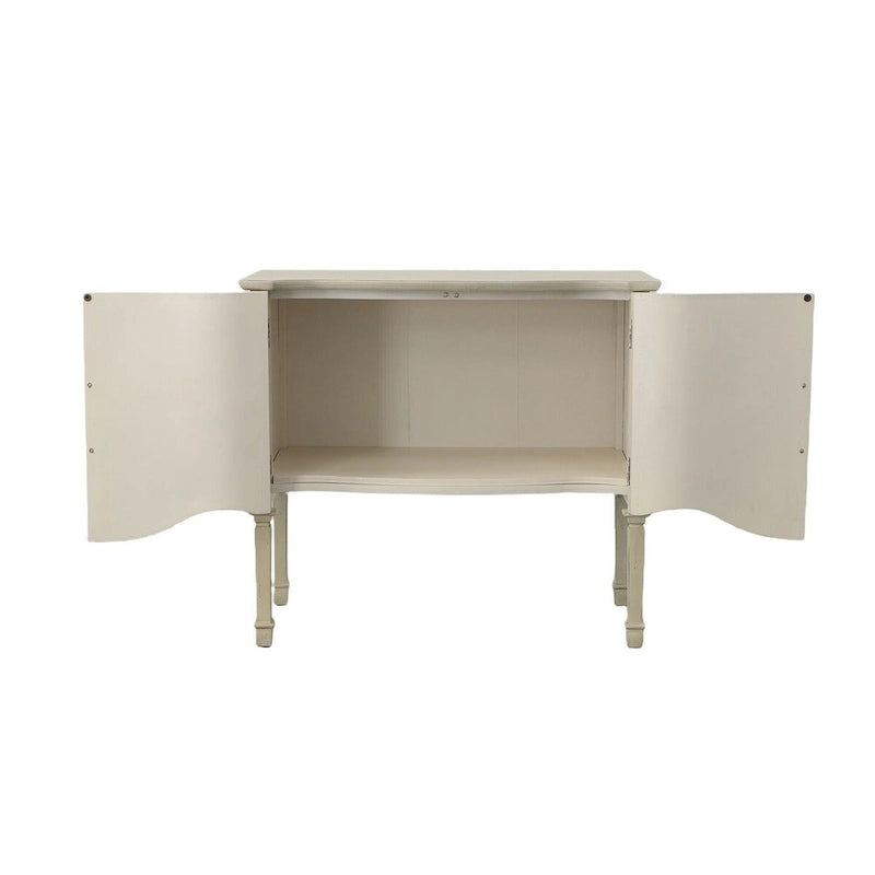 Willow 36 2-Door Server, Distressed Cream