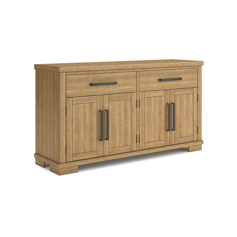 Engineered Wood by Havonplane Brown Dining Server - 65.88W x 19D x 36.13H Cabinet - image 2