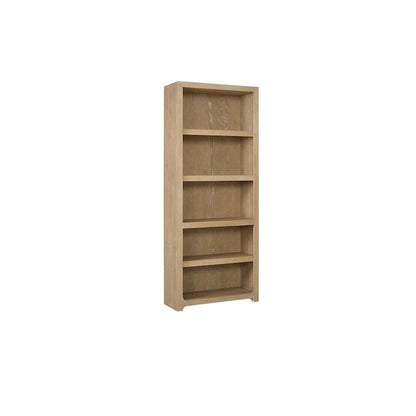 Modern Wood Open Bookcase, Office Shelving, Storage Cabinet, Fully Assembled, Light Brown - Light Brown