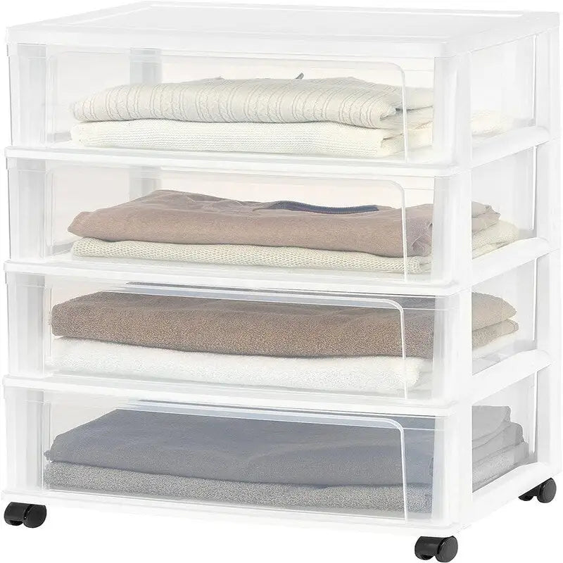 4 Drawer Wide Storage Drawer