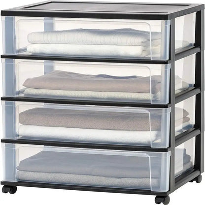 4 Drawer Wide Storage Drawer