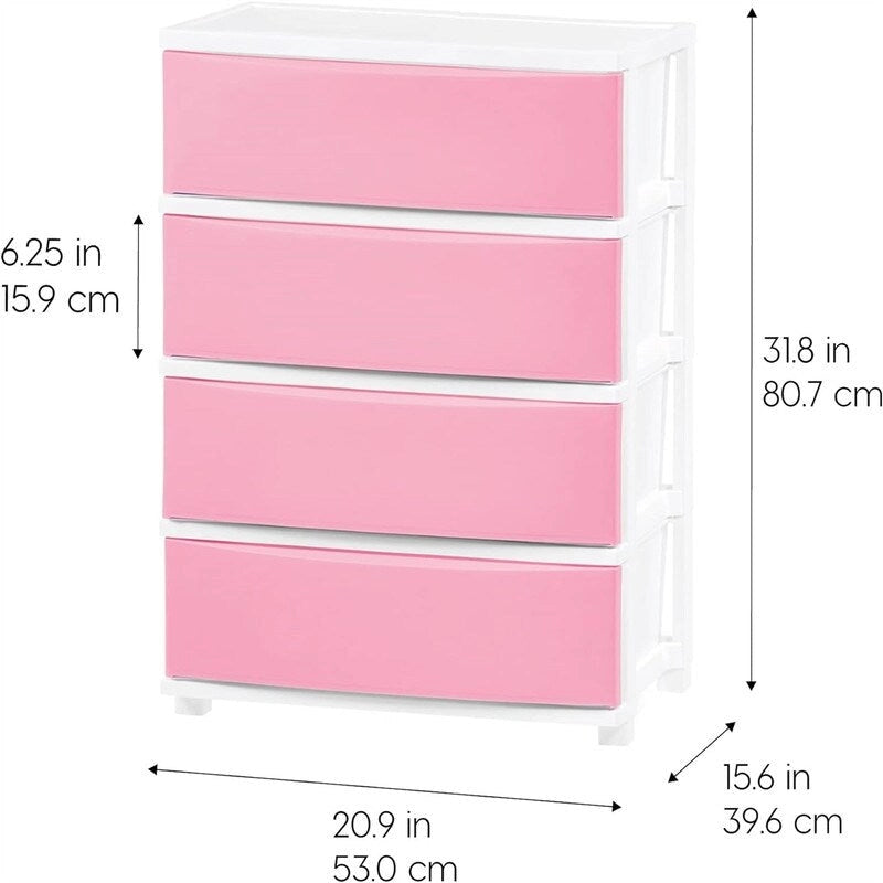 4 Drawer Wide Storage Drawer